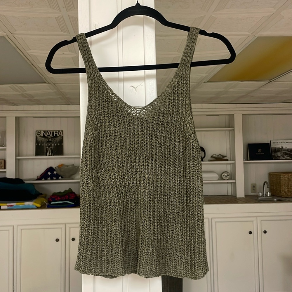 Knit Green Tank Top